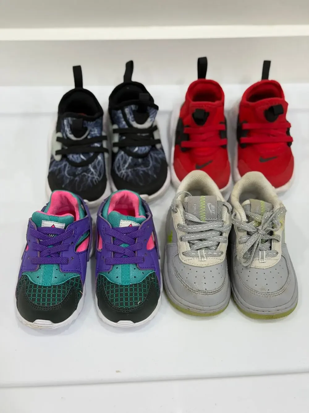 Nike Toddlers Sneakers Lot of 4 Size 6C CD7415 BQ4004